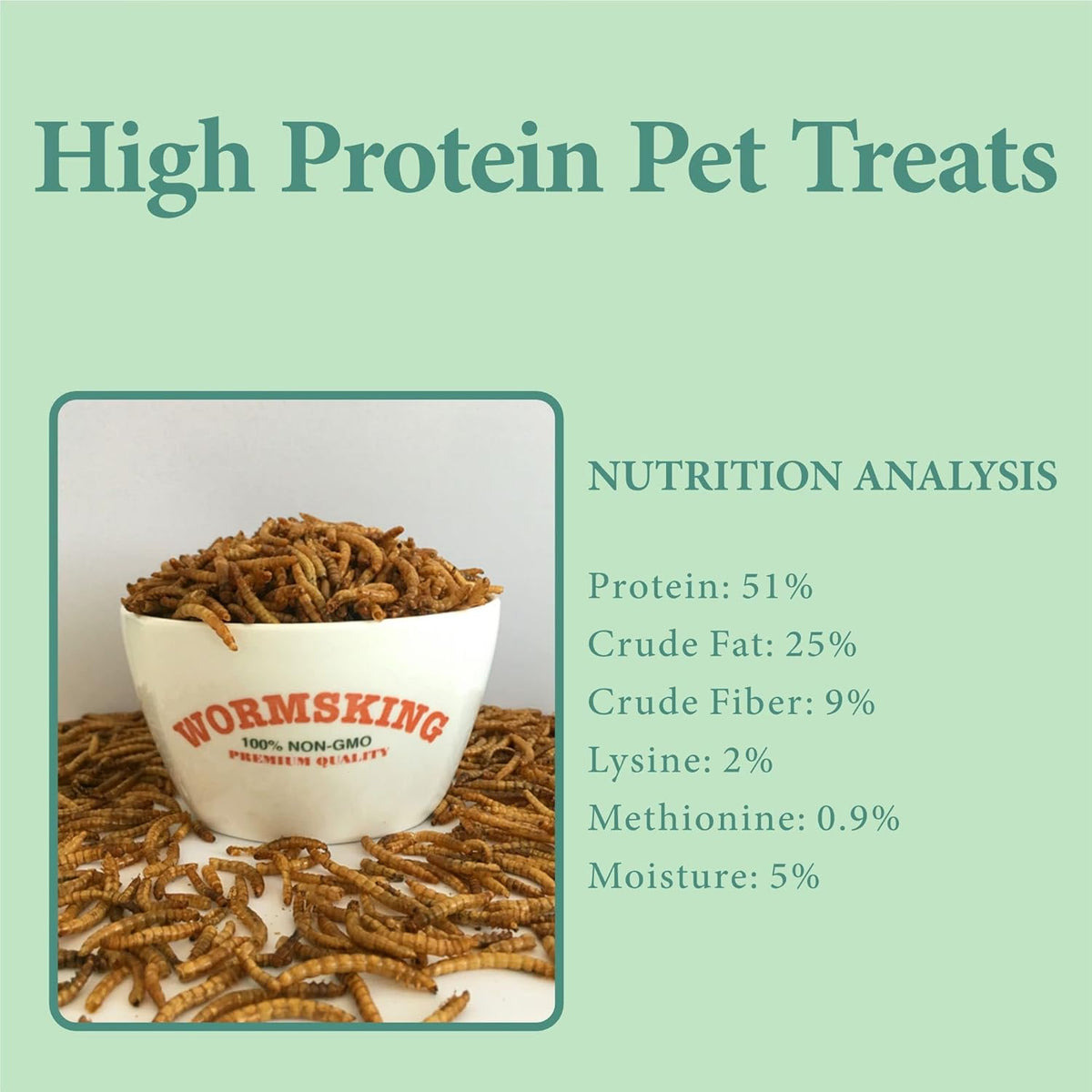 2LB Dried Mealworms for Poultry, Wild Birds,Tasty Bird Food - photo 2