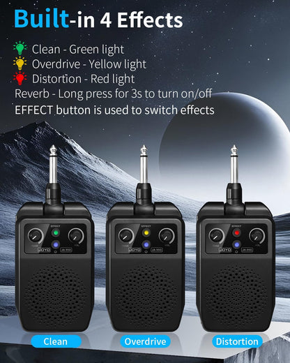 5W Portable Plug-In Practice Electric Guitar Amplifier with Bluetooth - photo 4