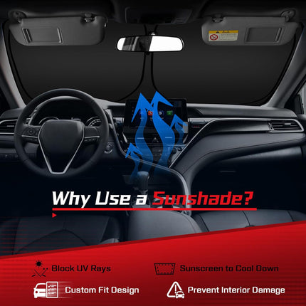 ARISMOTOR Windshield Sun Shade for BMW X3 2018-2025 2026, Custom Fit Foldable Front Window Sunshade Sun Visor Protector, Block UV Rays Keep Your Car Cooler