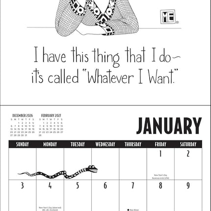 Mary EngelDark 2027 Wall Calendar: from the shadier side of Mary Engelbreit