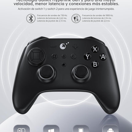 Wireless Controller for PC, Android, iOS, Switch 1/2, 720° Adjustable TMR Joystick, with 950mAh - photo 2