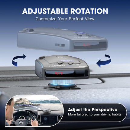 Upgraded Magnetic Radar Detector Mount with N52 Strong Magnets, Radar Detector Dash Mount for Uniden, Cobra, Escort, Valentine One, and Other Radar Detectors, Unobstructed View, Shockproof and Stable