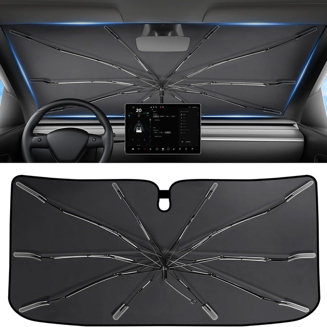 2026 Windshield Sun Shade Umbrella for Model Y and Model 3