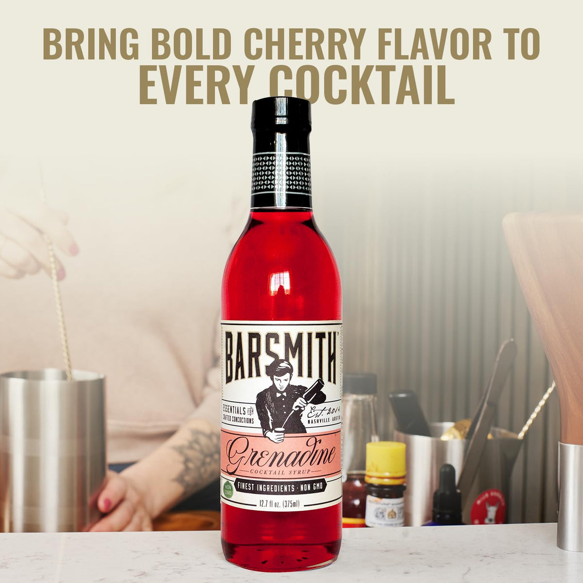 Grenadine Syrup Cocktail Mixer, 12.7 oz - photo 2