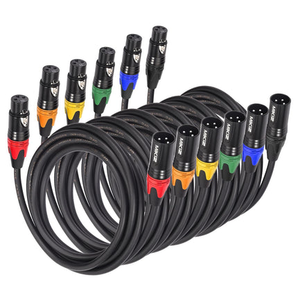 XLR Cables for Microphone 50 Feet 2-Pack