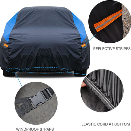 GUNHYI Car Cover Custom Fit 1 Series Hatchback Waterproof All Weather, Lightweight Full Car Cover Outdoor Sun UV Rain Dust Snow Wind Protection.