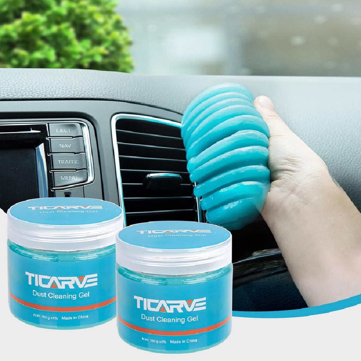 2Pack Cleaning Gel Car Putty Car Detail Putty Auto Detail Gel Detail for Car Interior Cleaner Kits Automotive Car Slime