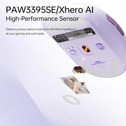 Lightweight Wireless Gaming Mouse, PAW3395 SE Sensor, 18000 DPI, 6 Programmable Buttons, 300h Battery,1k - photo 3