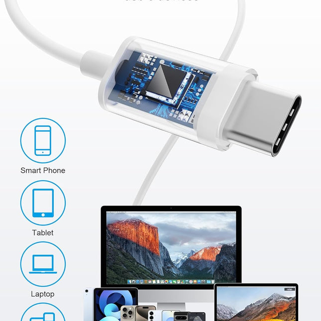 USB C Headphones for iPhone 17 16 15, Wired Earbuds with Mic & Remote Control, Nosie Cancelling for - photo 2