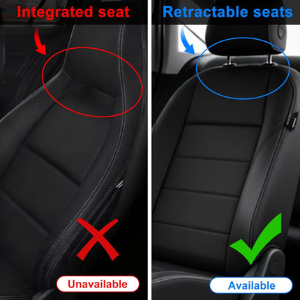 Kick Mats Back Seat Protector Fit for Honda Pilot with 2 Pocket Storage Organizer - Faux Leather Waterproof Dirt Proof for Kids Feet Automotive Accessories (1 Pair,Black)