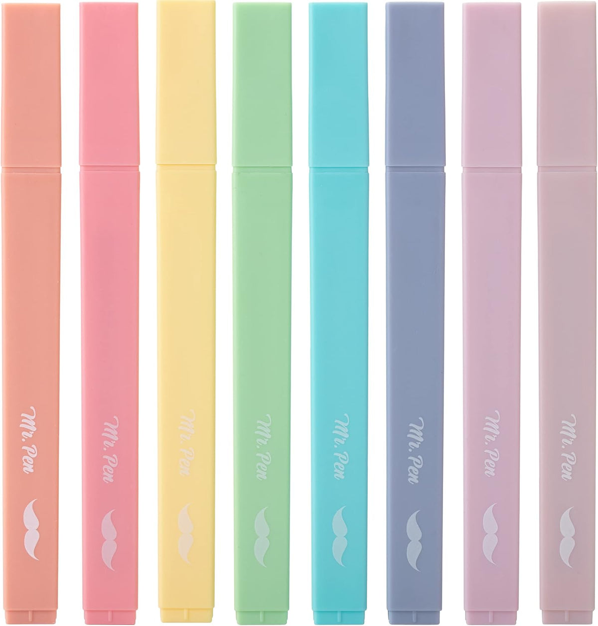 Aesthetic No-Bleed Highlighters, 8 Pack, Candy Colors