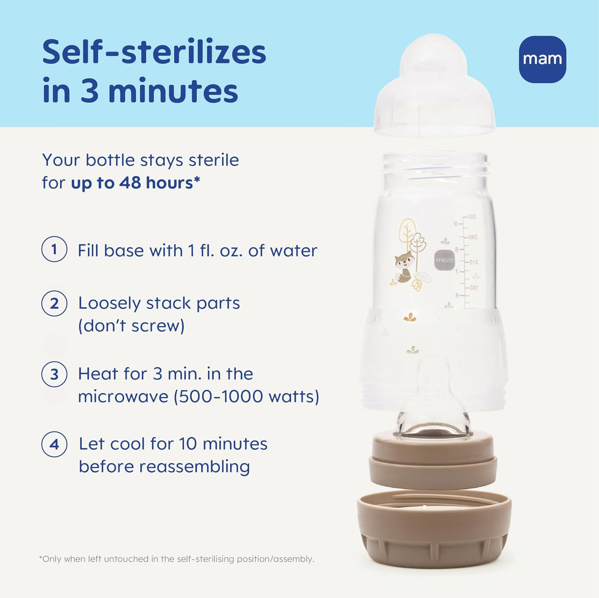 4.5oz Anti-Colic Wide Neck Vented Baby Bottle, Extra Slow Flow Breastfeeding-Like Silicone Nipple - photo 3
