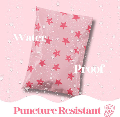 14.5x19 Seeing Stars Pink Designer Poly Mailers, 100 Pack - photo 4