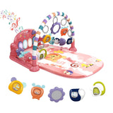 Pink Tiger Theme Baby Play Mat Gym with Kick & Play Piano