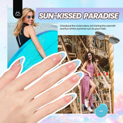 Beetles Gel Nail Polish Kit with U V Light -54 Pcs Gel Nail Kit Four Seasons Glow 32 Colors Set with Base Matte & Glossy Top Coat Soak Off Home Salon Nails DIY Manicure Gifts for Women Teen Girls