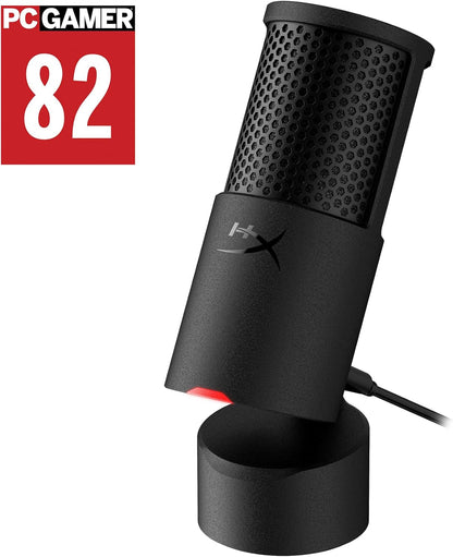 Gaming USB Condenser Mic for PC, USB-C to USB-A, Built-in Pop Filter, Internal Shock Mount, Plug and - photo 2