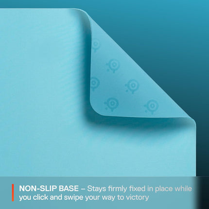SteelSeries QcK Cloth Gaming Mouse Pad - Exclusive Micro-Woven Surface - Optimized for Gaming Sensors - Maximum Control - Size L - Aqua