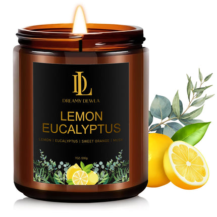 Fall Candles Set for Home Scented, 4 Pack 28oz, Soy Wax