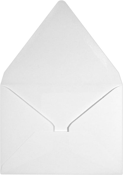 A2 Contour Flap Invitation Envelopes | 4 3/8" x 5 3/4" | White | 80lb Text | 100% Recycled | 50 Qty - photo 2