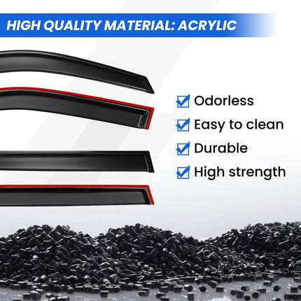 Tape-On Rain Guards Fit for Subaru Outback 2026+