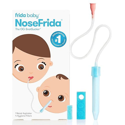 Frida Baby NoseFrida SnotSucker aspirator for clearing newborn and baby stuffy nose