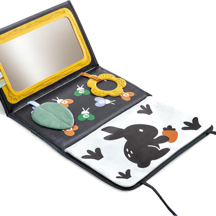Hape x The Met Tree of Life Tummy Time Mat – Foldable High Contrast Sensory Baby Play Mat with Mirror, Teether & Sensory Ribbons, Ages 0-12M