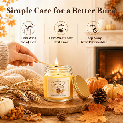 Fall Candles for Home Scented, 6Pack Fall Scented Candle Gift Set for Women