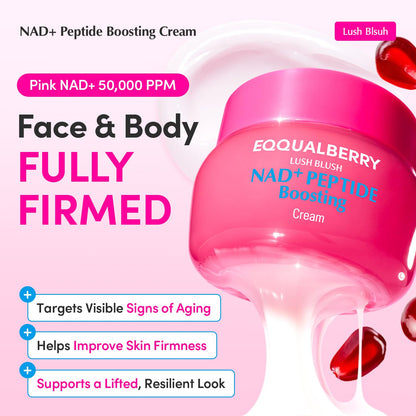 NAD+ Peptide Boosting Cream, Pack of 2 – NAD+ 5% & 13 Peptides Anti-Aging Face & Body Cream | Firming & - photo 2