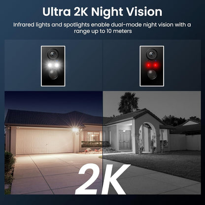 Security Cameras Wireless Outdoor-2K WiFi 6 Solar Camera Outdoor Wireless for Home Security with AI - photo 5