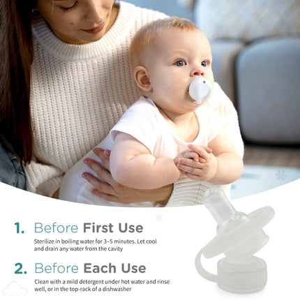 Freezable Teething Pacifier, Baby Teether Toys 0-9 Months, BPA Free - photo 5