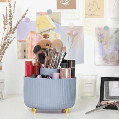 360 Degree Rotating Desk Organizer, Dual-Purpose Pencil Pen Holder, Rotating Desk Pen Organizer with 5 - photo 5