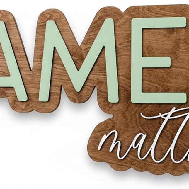 LittleNest NidoPequeño Hickory Hollow Designs Nursery Name Sign, Wooden Name Sign — Baby & Toddler