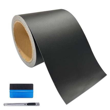 High Gloss Black Vinyl for Chrome Delete Window & Door Trim 2" x30ft