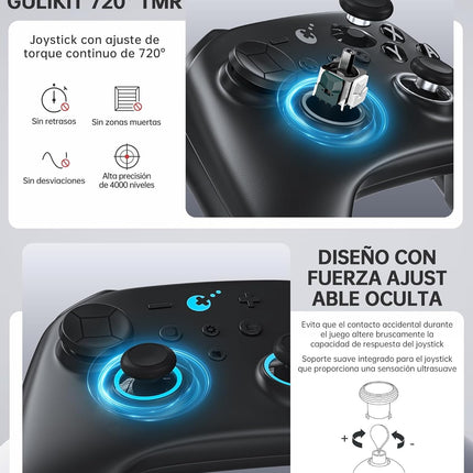 Wireless Controller for PC, Android, iOS, Switch 1/2, 720° Adjustable TMR Joystick, with 950mAh - photo 3