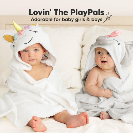 Organic Baby Towel with Hood for Girls, Boys, Soft (Uria)