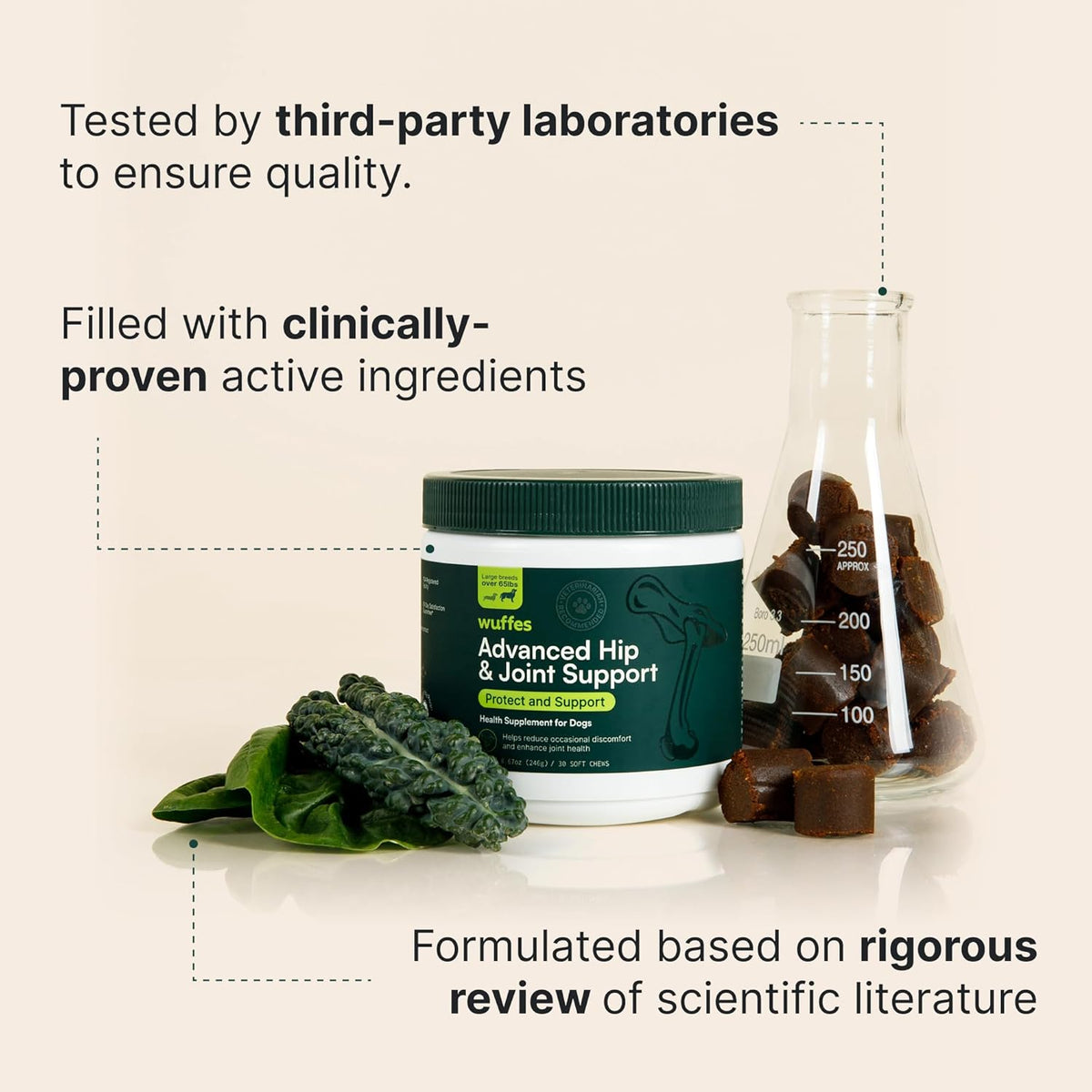 Advanced Dog Hip and Joint Supplement with Glucosamine, Chondroitin, Omega 3, MSM, and Green Lipped - photo 5
