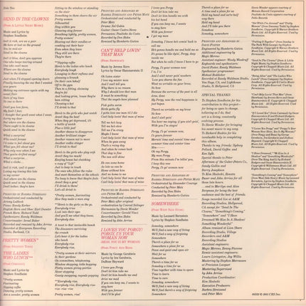 Barbra Streisand: The Broadway Album Includes Custom Inner Sleeve With Full Lyrics STEREO
