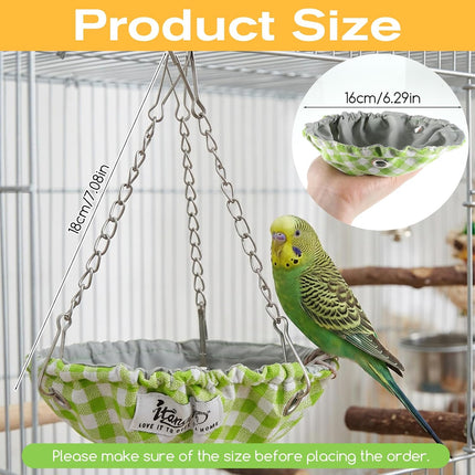 Hanging Bird Bed for Parakeet Bird Bed for Cage Waterproof Birds Hammock Swing Nest Parakeet Beds Nest for Conures Budgies Lovebirds Canary Finch Small Parrots