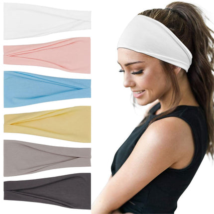 6 Pack Headbands for Women, Boho Wide Head Bands & Hair Accessories