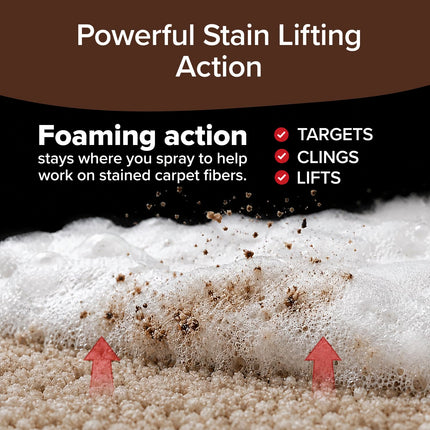 Bull Shot Pro Carpet, Professional Strength Carpet Spot & Stain Remover | Stain-lifting foam action, removes coffee, soda, wine, grease, new & old stains, just point & spray