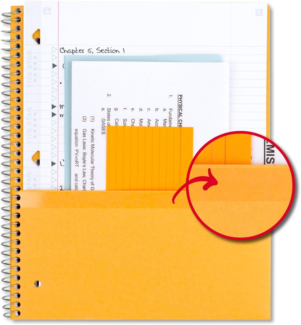 Spiral Notebook + Study App, 1 Subject, College Ruled Paper - photo 4