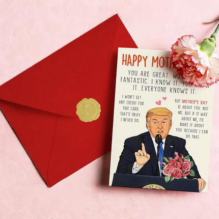 Funny Mothers Day Card, Humor Mothers Day Gifts for Mom from Daughter Son, Unique Mother’s Day Card for Wife from Husband