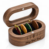 Guitar Pick Holder Guitar Gifts for Men Guitarist, Black Walnut