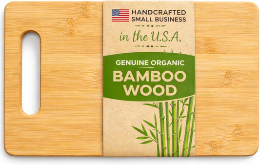 U.S.A.-Made Bamboo Cutting Board, Medium