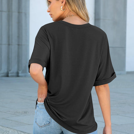 Blusas de mujer de manga corta, camisetas oversize