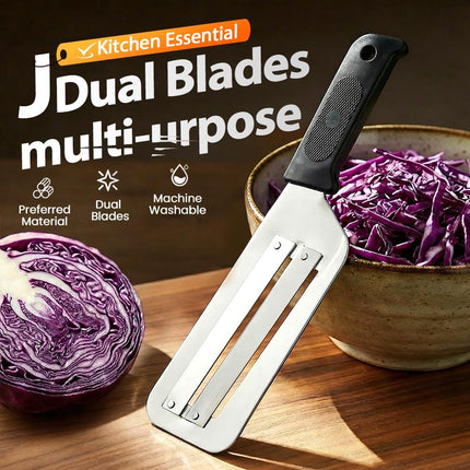 Cabbage Shredder for Coleslaw, 2026 Upgraded Stainless Steel Cabbage Slicer, Lettuce Shredder for Kitchen, Fruit, Vegetable (1, Black)