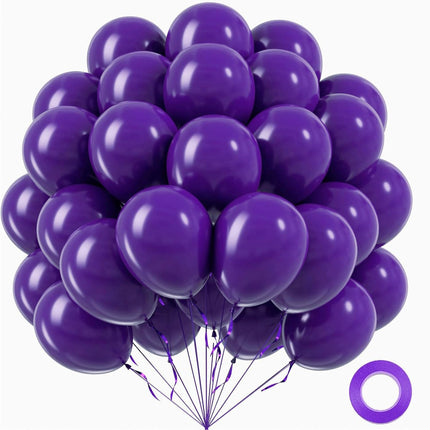 White Balloons 12 inch, White Latex 50pcs Party Balloons