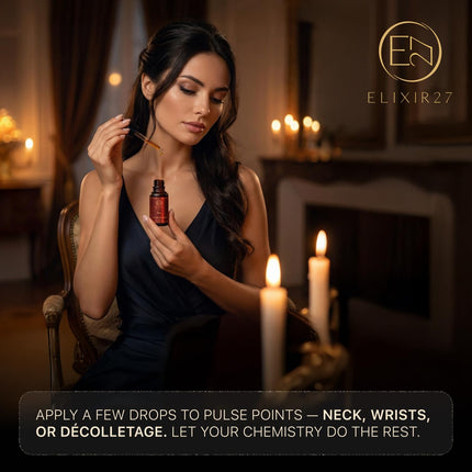Pheromones Perfume Oil for Women Luxury Feminine Fragrance Oil, Long-Lasting Scent with Raspberry, Jasmine & Vanilla Notes