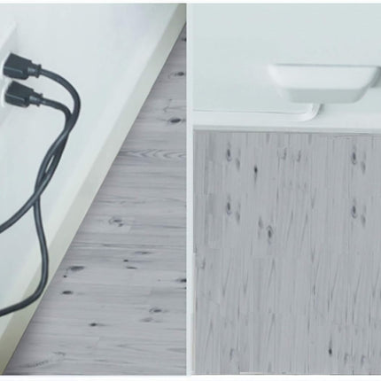Original & Patented Flat Ultra-Thin Outlet Concealer with Extension Cord Kit, Multi Outlets Power Strip, Ideal for Home Improvement, Hide Bulky and Messy Cords, 3ft