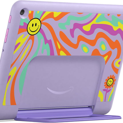 Amazon Fire HD 10 Kids Pro tablet, ages 6-12. Bright 10.1" HD screen, includes ad-free content, robust parental controls, 13-hr battery and slim case for older kids, 32 GB, Happy Day